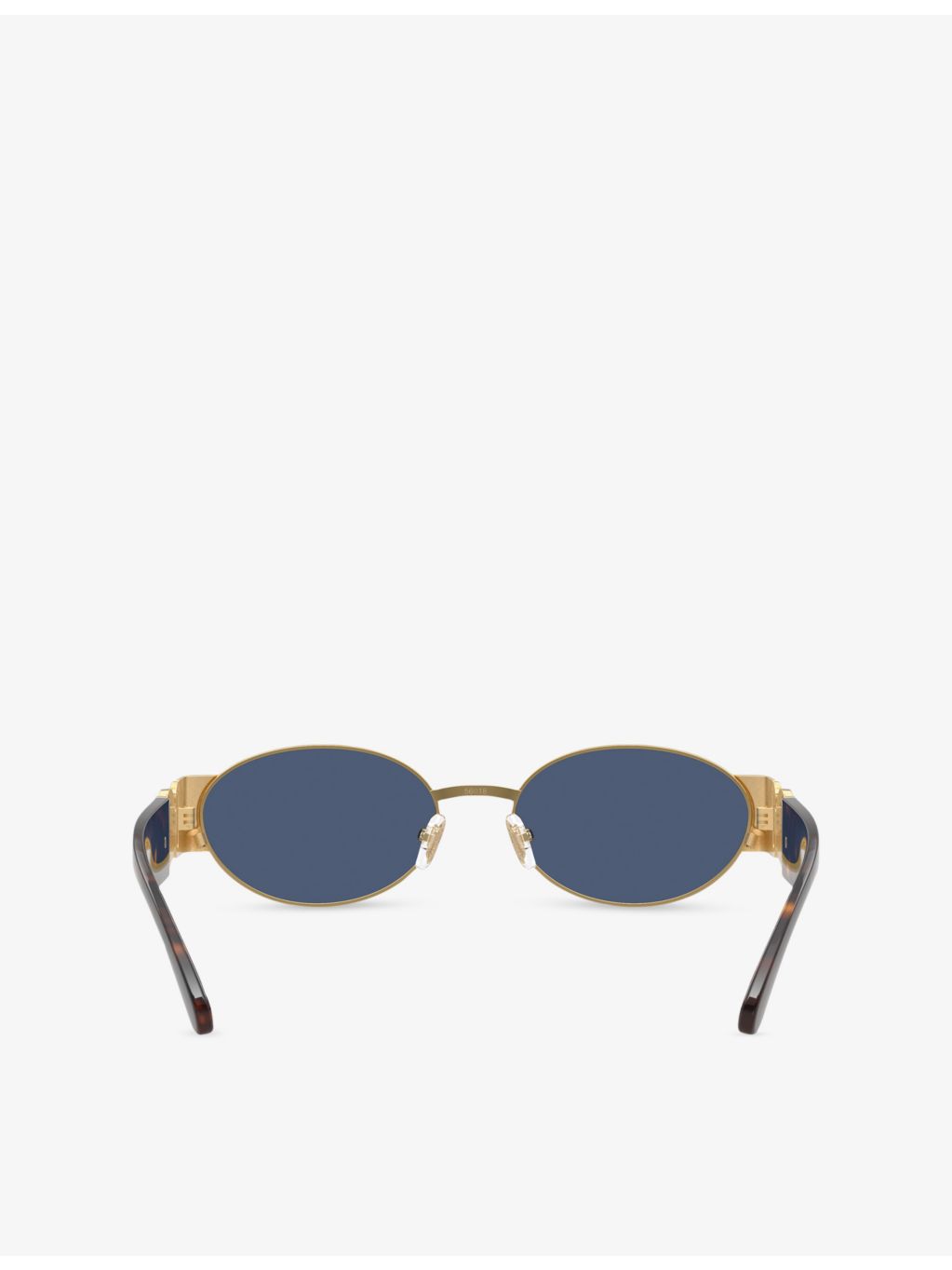 Versace VE2299 oval-frame metal sunglasses with gold-toned hardware, UK version