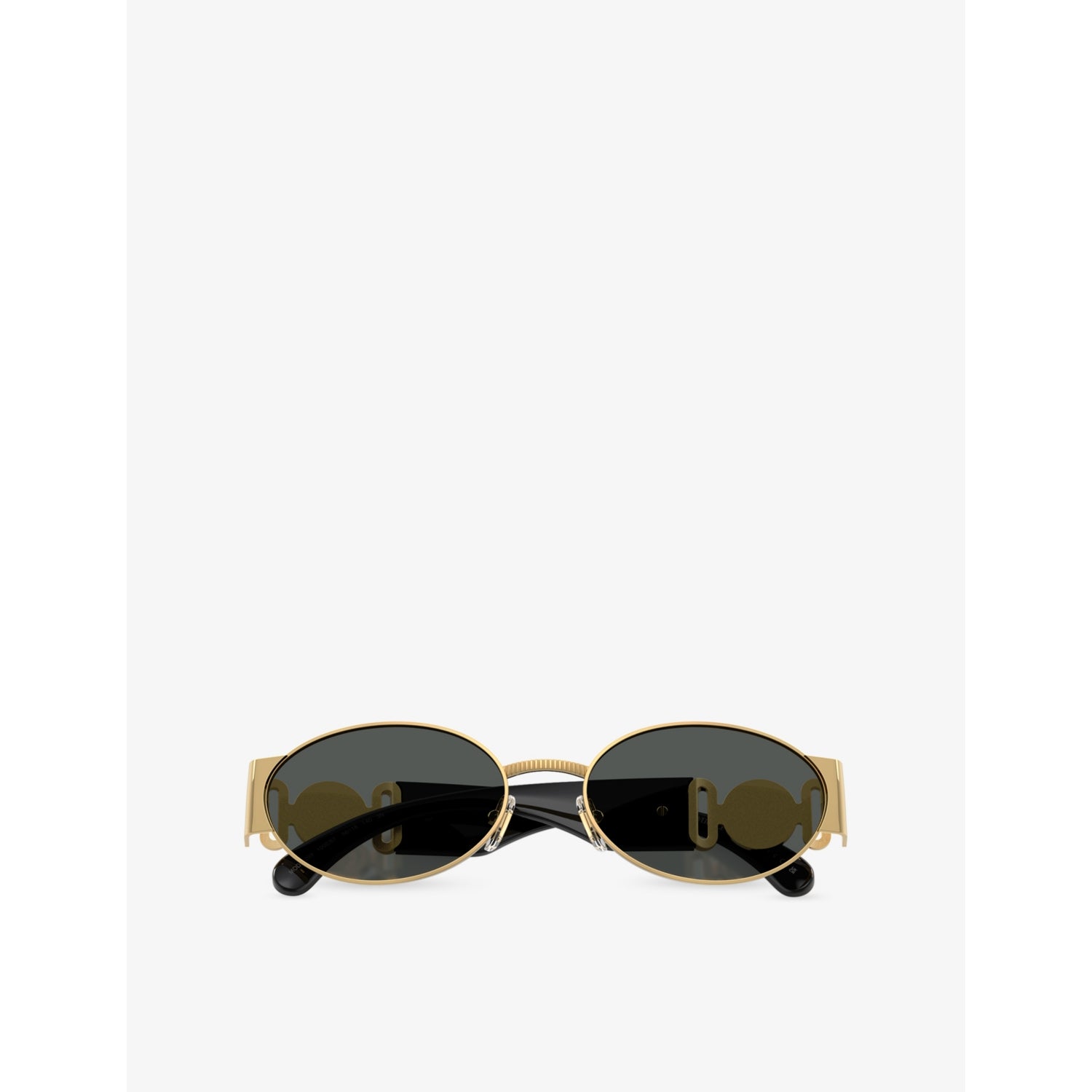Versace oval-frame metal sunglasses, UK version