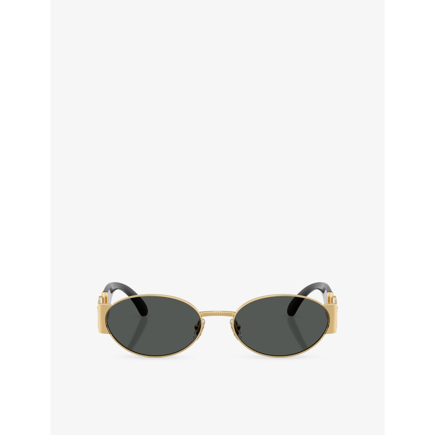 Versace oval-frame metal sunglasses, UK version