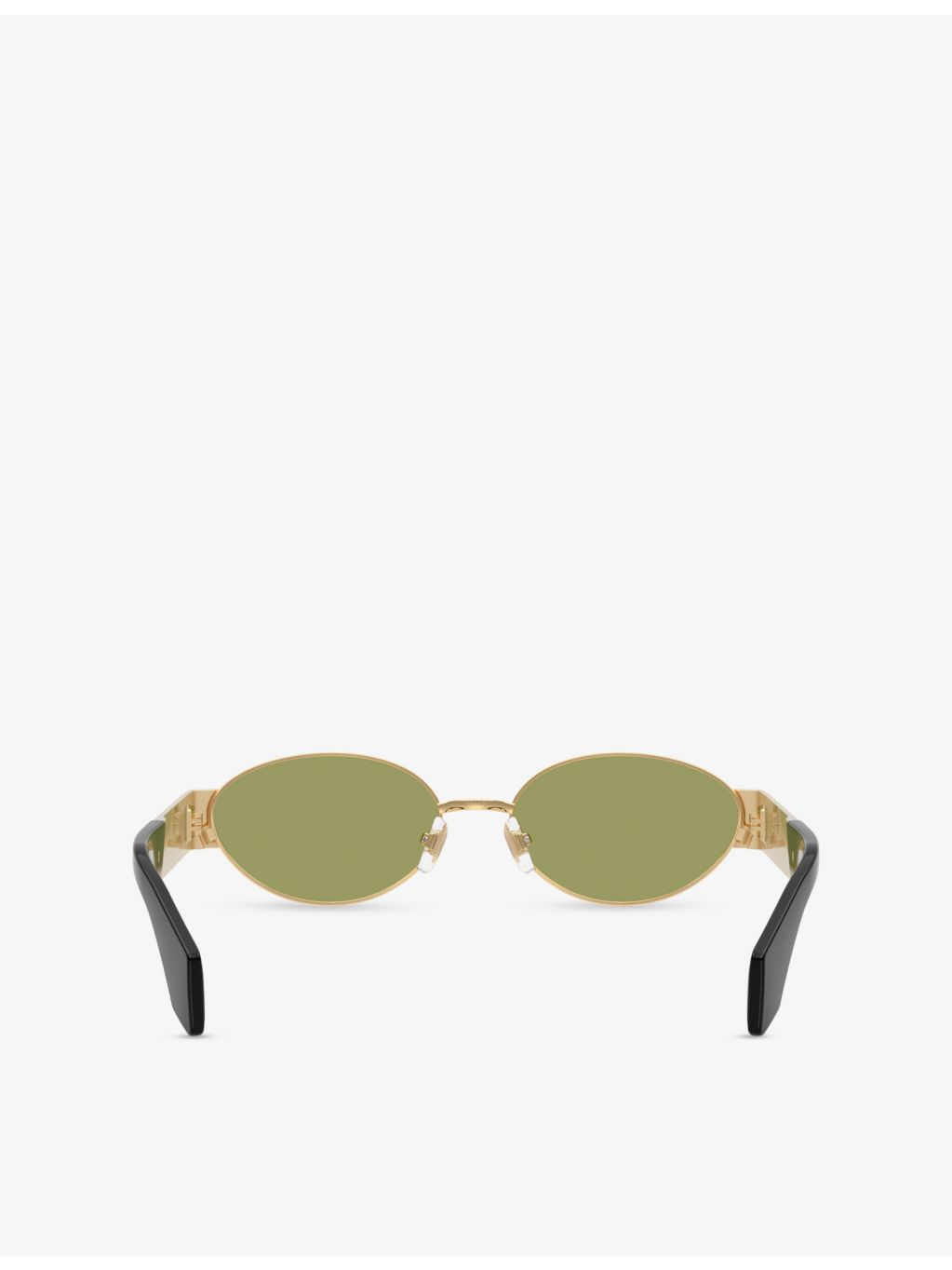 Versace oval-frame metal sunglasses VE2301, imported from the UK