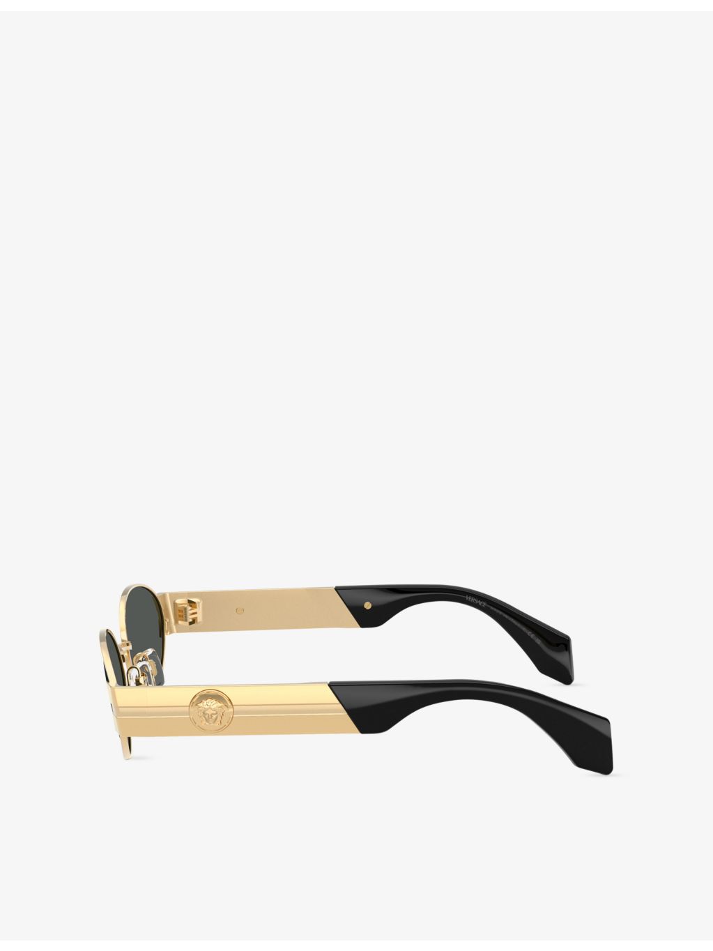 Versace oval-frame metal sunglasses 5.5cm lens, imported from the UK