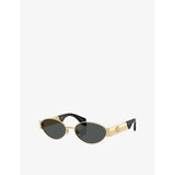 Versace oval-frame metal sunglasses 5.5cm lens, imported from the UK