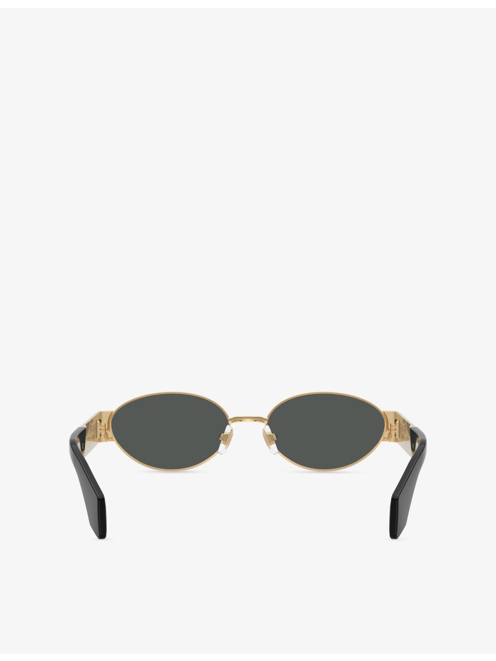 Versace oval-frame metal sunglasses 5.5cm lens, imported from the UK