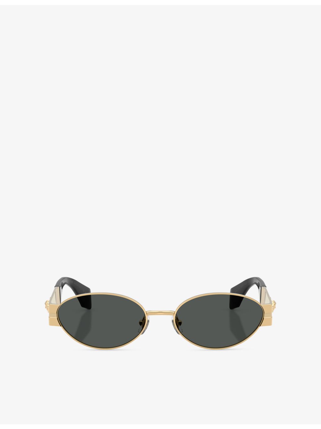 Versace oval-frame metal sunglasses 5.5cm lens, imported from the UK