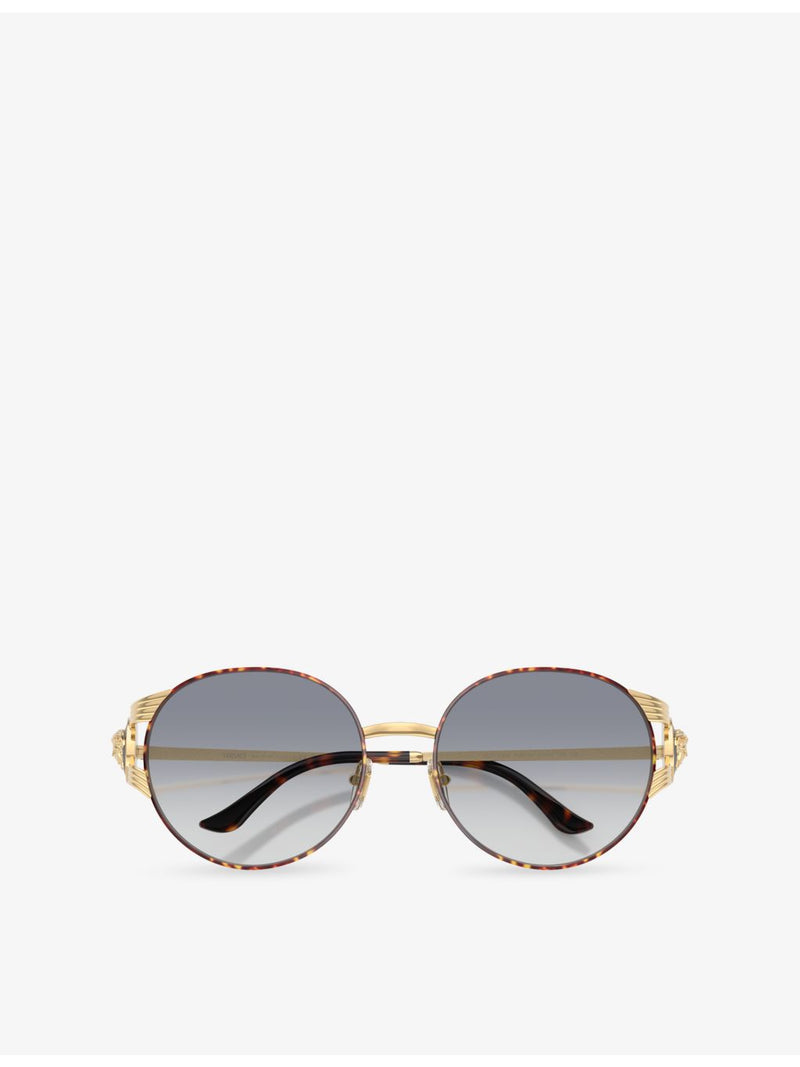 Versace VE2303 round-frame metal sunglasses, UK version