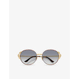 Versace VE2303 round-frame metal sunglasses, UK version