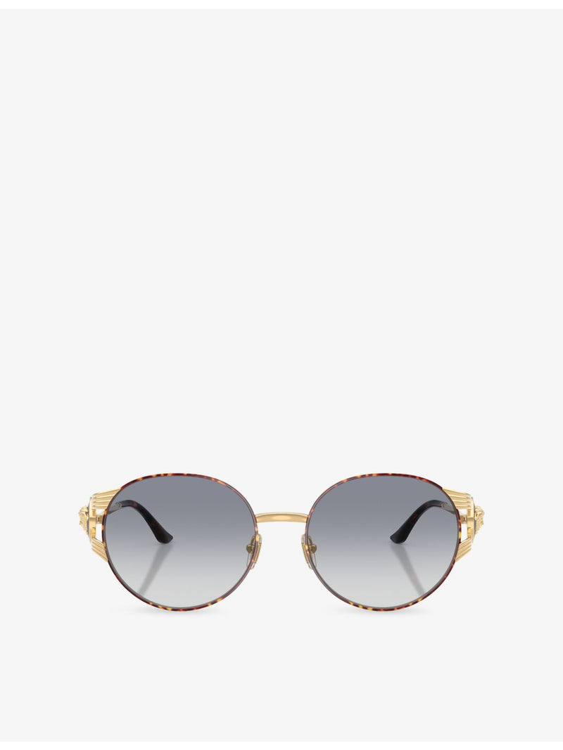 Versace VE2303 round-frame metal sunglasses, UK version
