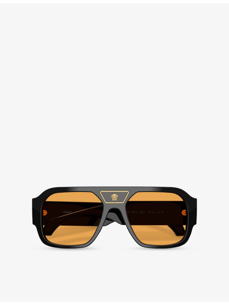 Versace square-frame acetate sunglasses, UK version