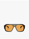 Versace square-frame acetate sunglasses, UK version