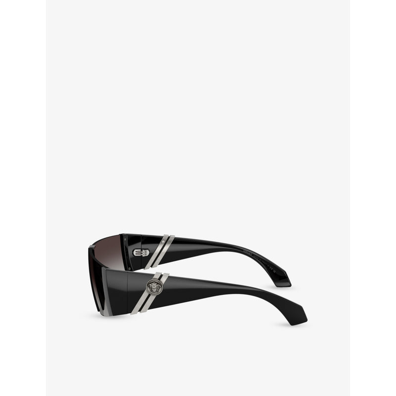 Versace VE4516 rectangle-frame injected sunglasses, UK version