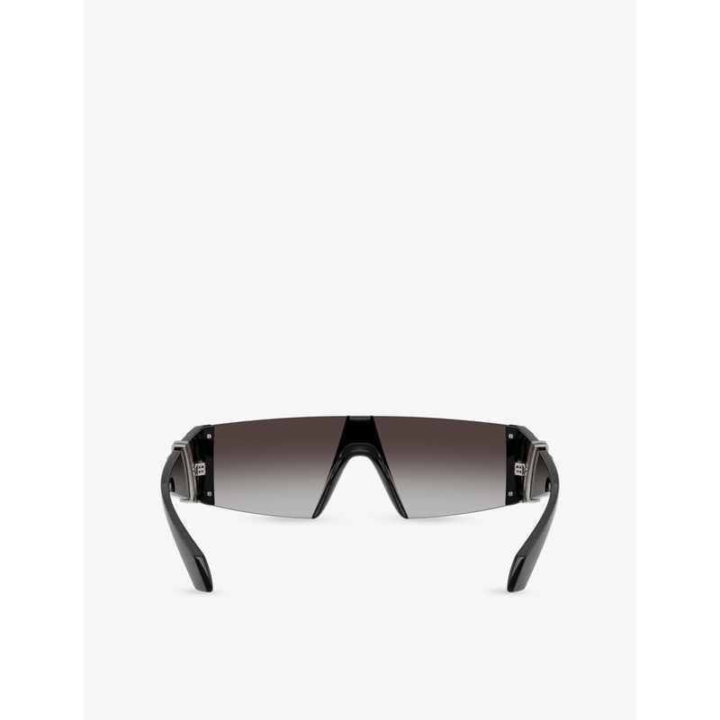 Versace VE4516 rectangle-frame injected sunglasses, UK version
