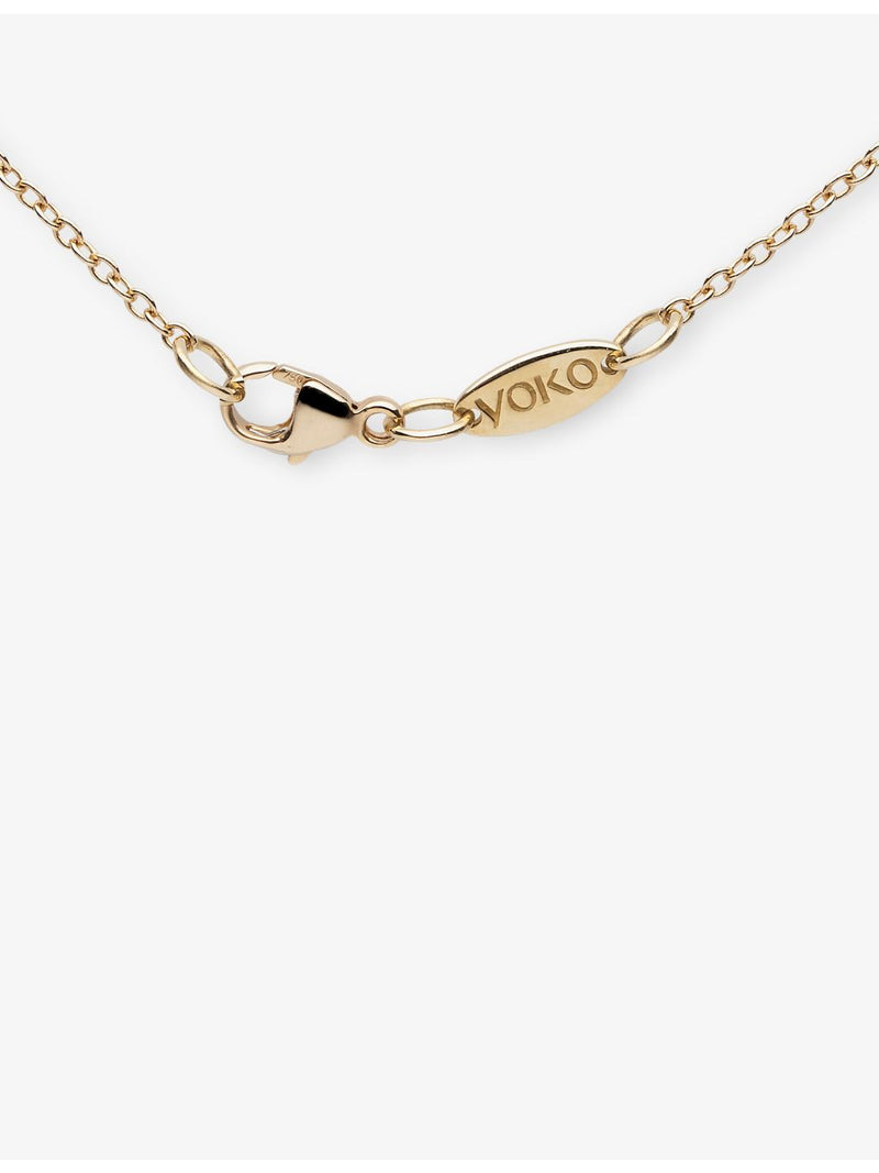 Yoko London Petal 18ct gold pearl diamond necklace - British product