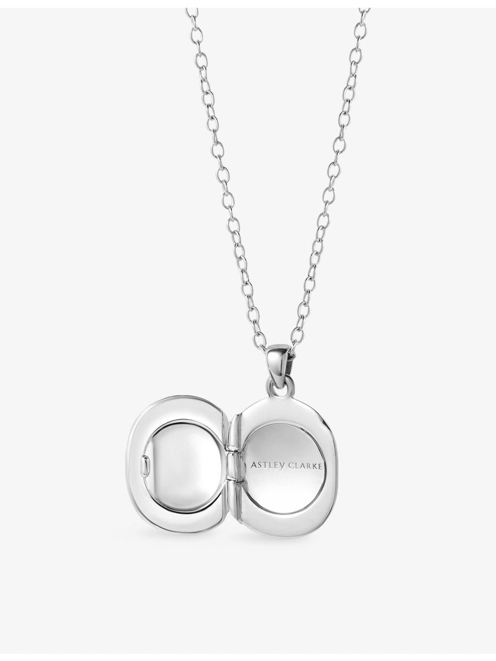 Astley Clarke 18ct gold plated sterling silver locket necklace (British brand)