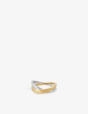 Astley Clarke Aurora Weave 18ct Yellow-Gold Plated Sterling-Silver Ring