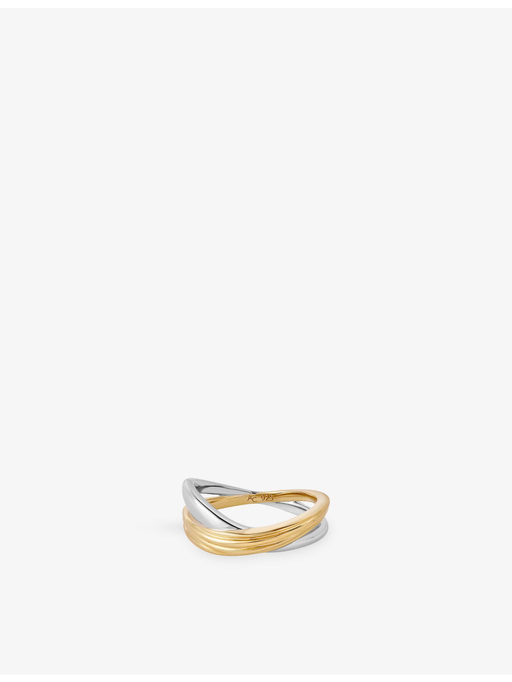 Astley Clarke Aurora Weave ring 18ct yellow-gold plated sterling-silver (British brand)