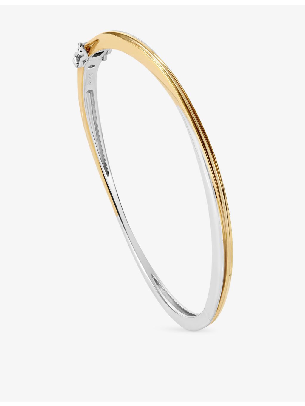 Astley Clarke 18ct yellow-gold plated sterling silver bangle, imported from the UK