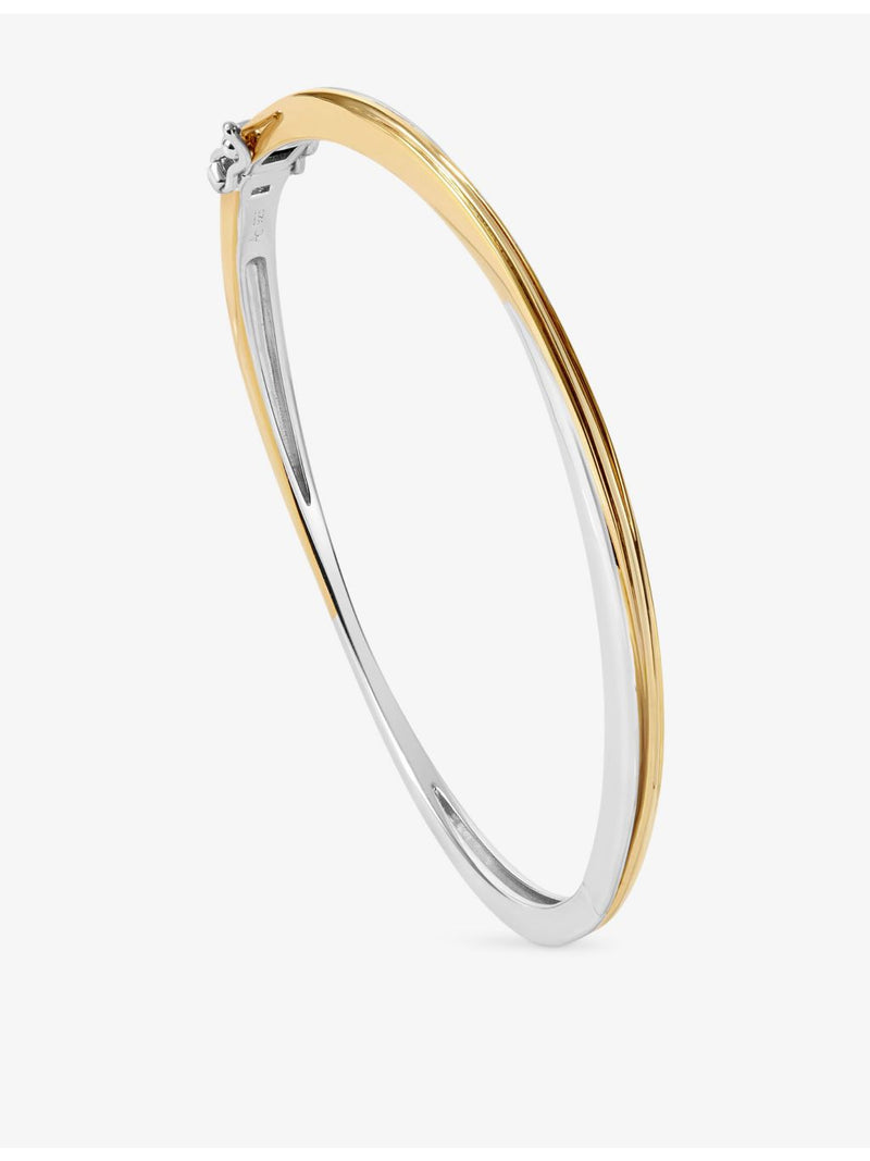 Astley Clarke 18ct yellow-gold plated sterling silver bangle, imported from the UK