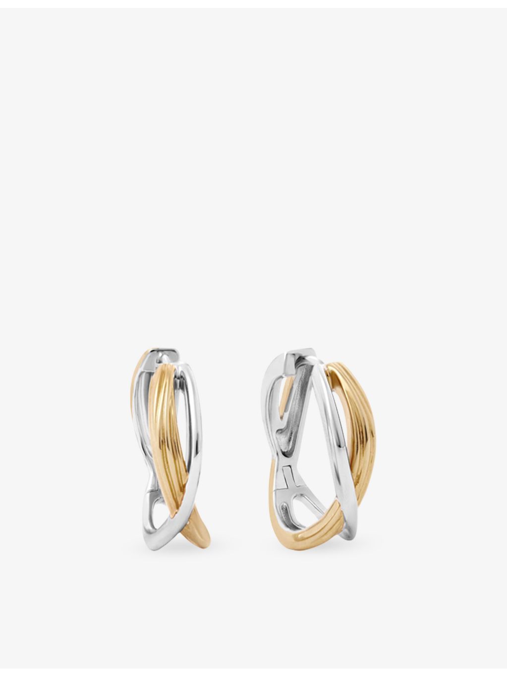 Astley Clarke gold-plated sterling silver maxi hoop earrings (British brand)