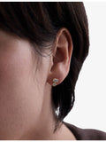 Astley Clarke diamond stud earrings in 14ct gold, imported from the UK