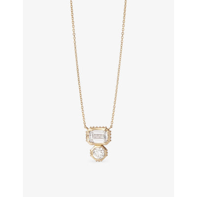 selfridges Astley Clarke Toi et Moi 14ct Gold and Lab-Grown Diamond Pendant Necklace- Buy online at McGrocer