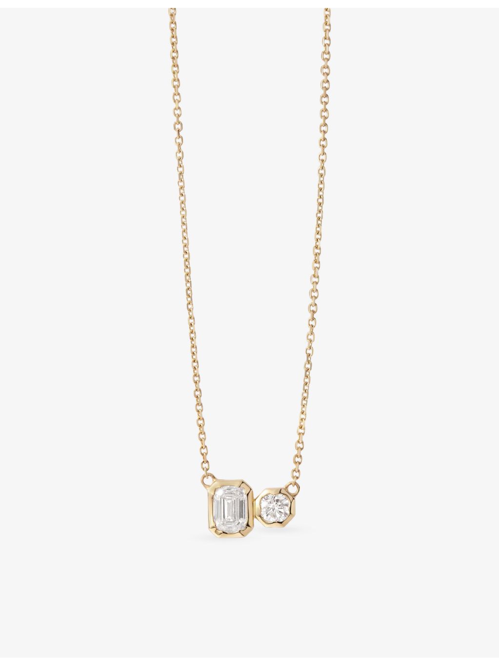 Astley Clarke gold lab-grown diamond pendant necklace 0.4ct - British product