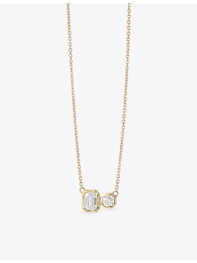 Astley Clarke gold lab-grown diamond pendant necklace 0.4ct - British product