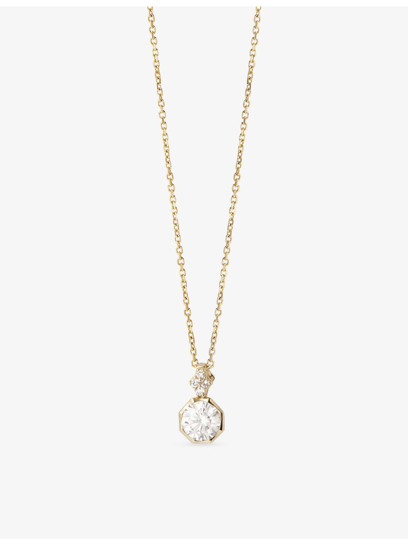 Astley Clarke diamond pendant 0.4ct 14ct gold necklace (British brand)