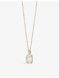 Astley Clarke 1.03ct emerald cut diamond pendant 14ct gold - British product