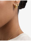 Astley Clarke tapered gold-plated sterling-silver huggie earrings, imported from the UK