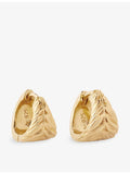 Astley Clarke tapered gold-plated sterling-silver huggie earrings, imported from the UK