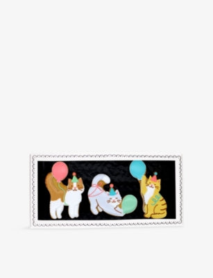 Biscuiteers birthday cats vanilla iced biscuits 35g - British product