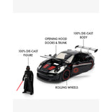 Star Wars Darth Vader Porsche figure and vehicle 7cm (British brand)