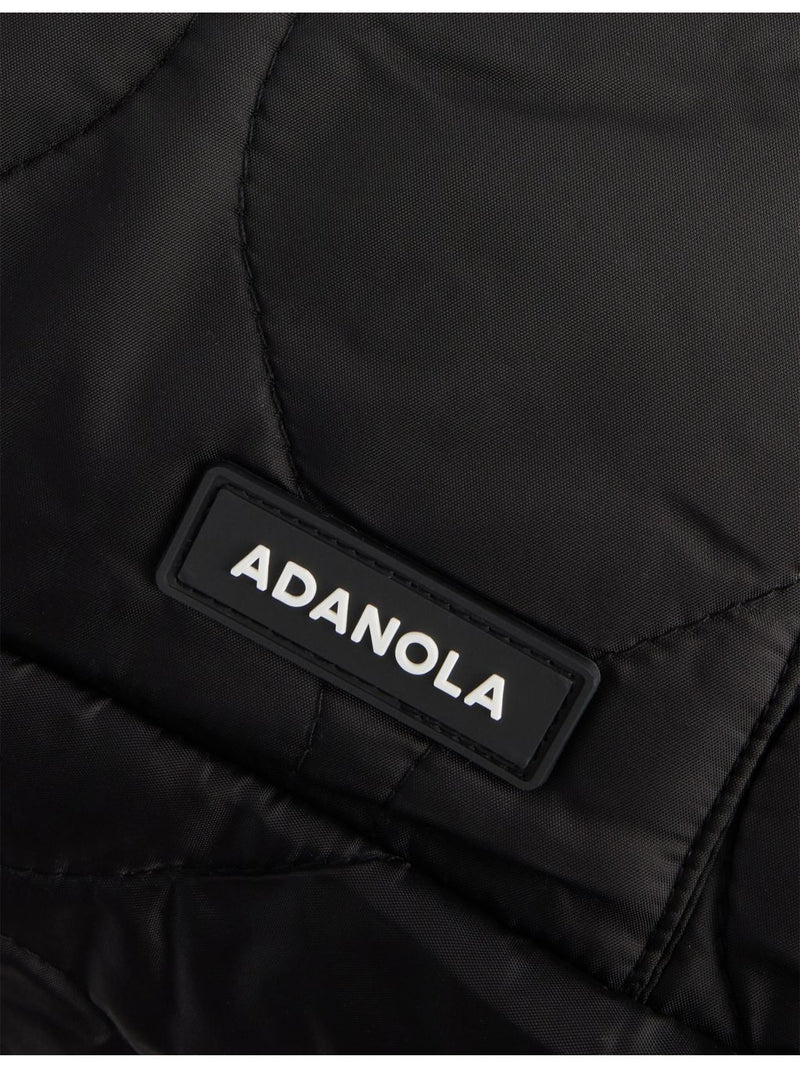 Adanola quilted tote bag with logo patch, imported from the UK
