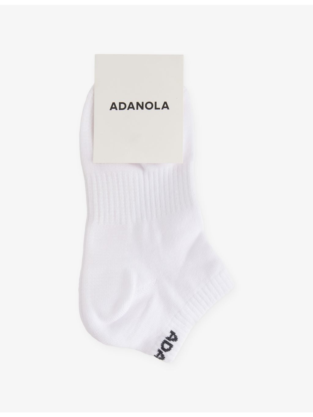 Adanola mid-length Pilates grip socks, cotton-blend (British brand)