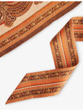 Zimmermann silk headscarf with paisley print (British brand)