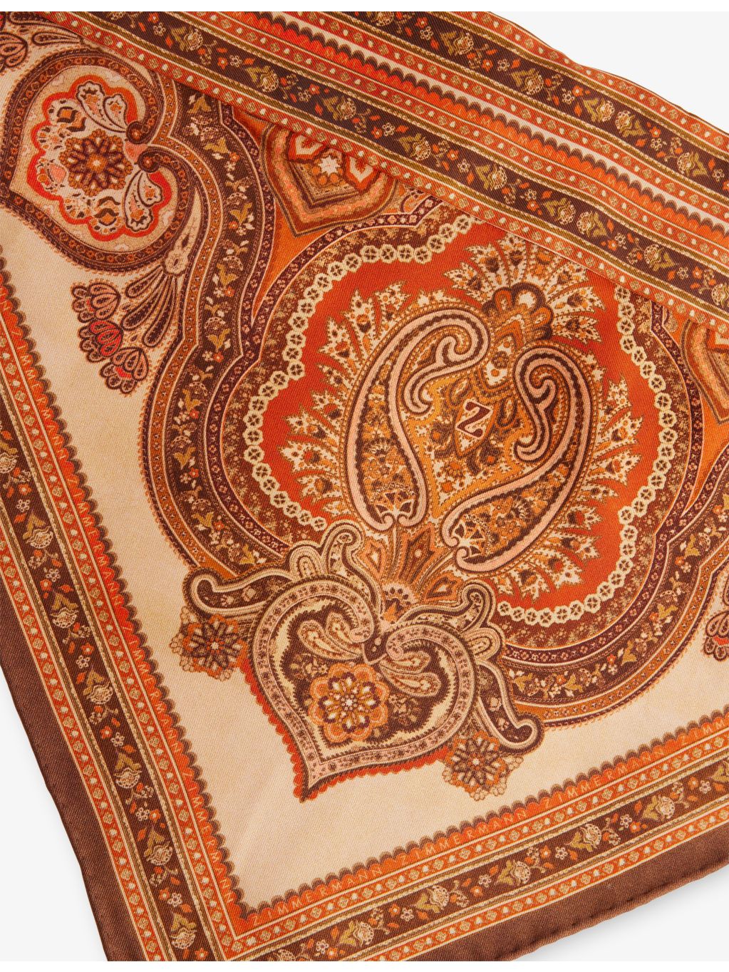 Zimmermann silk headscarf with paisley print (British brand)