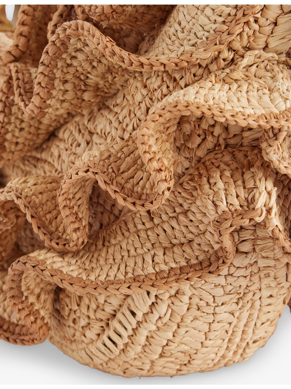 Zimmermann Goldentime raffia shoulder bag, imported from the UK