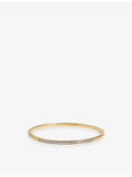 Monica Vinader gold vermeil lab-grown diamond bangle (British brand)