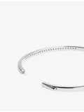 Monica Vinader sterling silver bangle with lab-grown diamond (British brand)