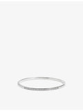 Monica Vinader sterling silver bangle with lab-grown diamond (British brand)