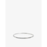 Essential Sterling Silver and Lab-Grown Diamond Bangle - S