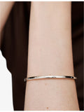 Monica Vinader sterling silver lab-grown diamond bangle (British brand)