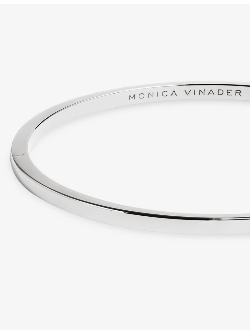 Monica Vinader Essential sterling silver bangle, imported from the UK