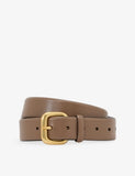 Reiss Arden Square-Buckle Leather Belt 3.5cm