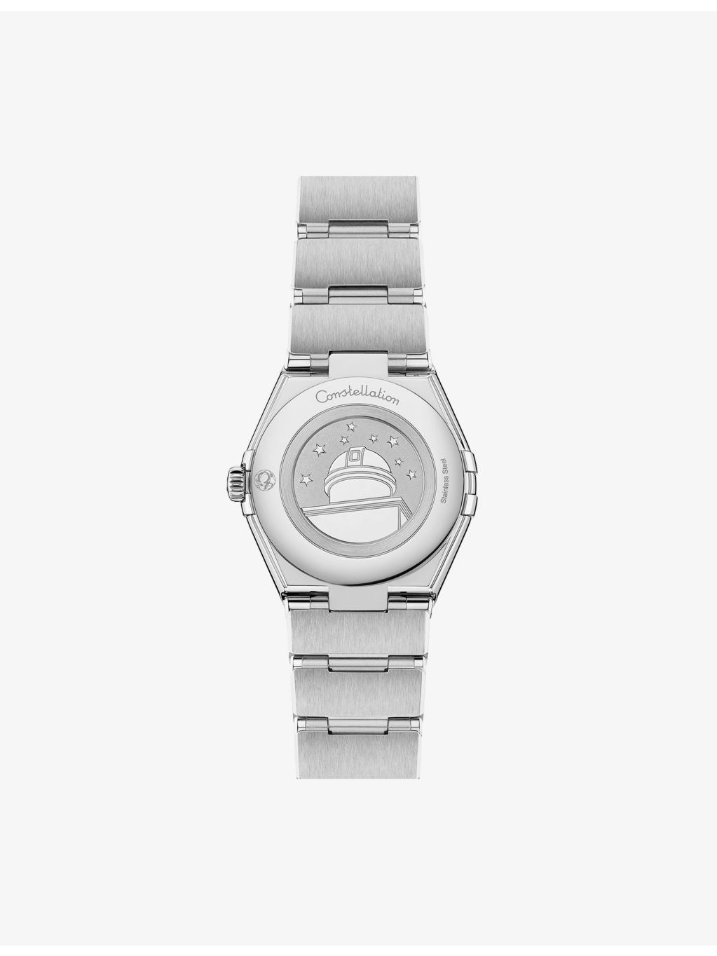 Omega Constellation stainless steel quartz watch 28mm peacock blue dial (British brand)
