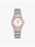 Omega Constellation quartz watch Sedna gold steel 25mm - British product