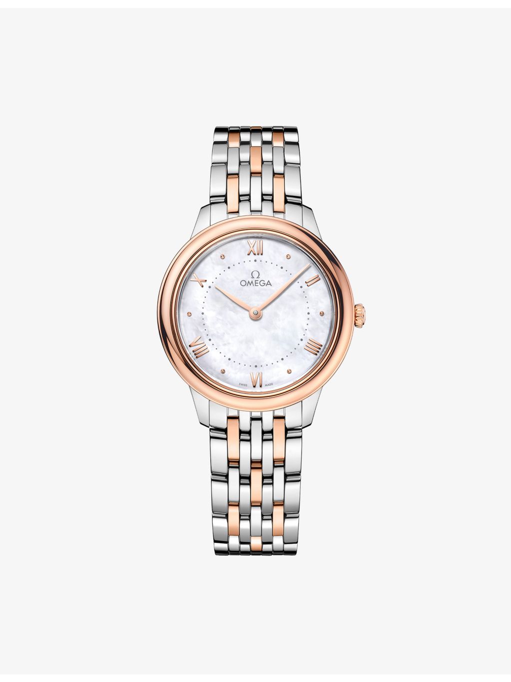 OMEGA De Ville Prestige quartz watch 30mm in Sedna gold - British product