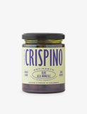 Monacala black olives 270g with chilli and garlic, imported from the UK