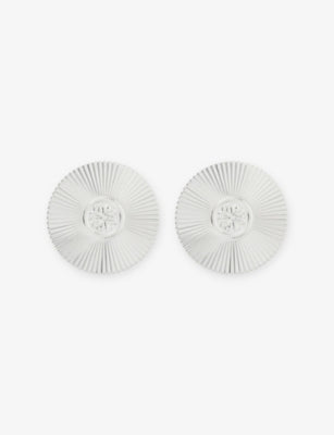 Christofle silver-plated palmettes coasters set of 2, imported from the UK