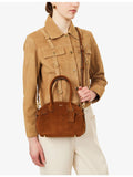 Coach Empire foil-print leather shoulder bag, imported from the UK